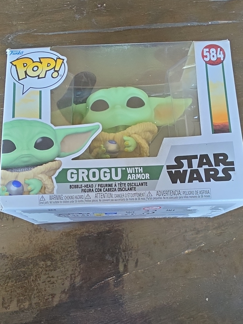 Funko Pop! Grogu with Armor Collectible Special Rare Star Wars Bobble Head 584